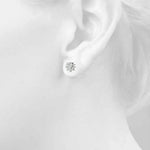 1/3 ct tw Round Lab Grown Diamond Earrings in 14K White Gold