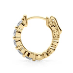 7/8 ct tw Lab Grown Diamond Earrings in 14K Yellow Gold