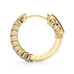1/2 ct tw Lab Grown Diamond Earrings in 14K Yellow Gold