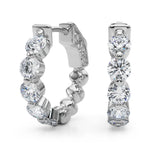 1/2 ct tw Lab Grown Diamond Earrings in 14K White Gold