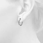 1/2 ct tw Lab Grown Diamond Earrings in 14K White Gold