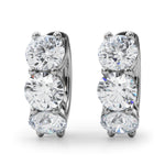 2 1/4 ct tw Lab Grown Diamond Earrings in 14K White Gold