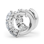 2 1/4 ct tw Lab Grown Diamond Earrings in 14K White Gold