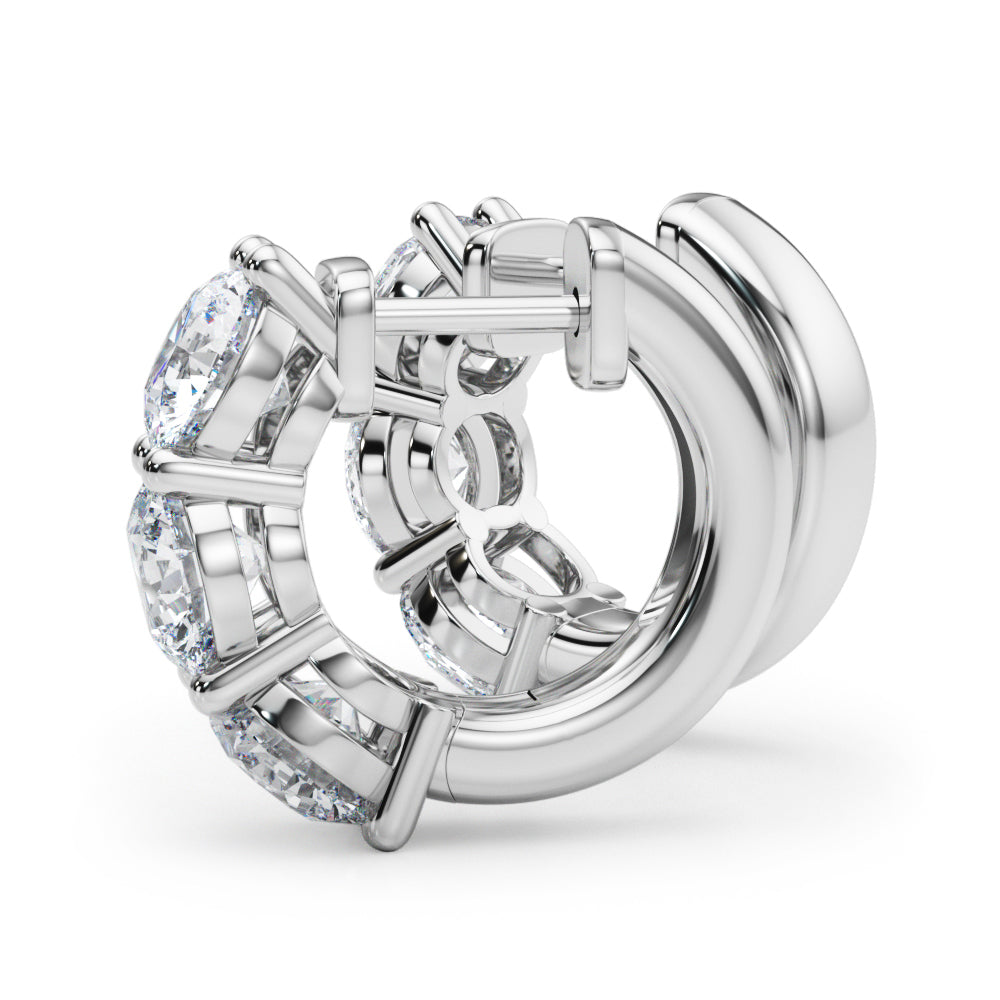 2 1/4 ct tw Lab Grown Diamond Earrings in 14K White Gold