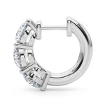 2 1/4 ct tw Lab Grown Diamond Earrings in 14K White Gold