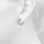 2 1/4 ct tw Lab Grown Diamond Earrings in 14K White Gold