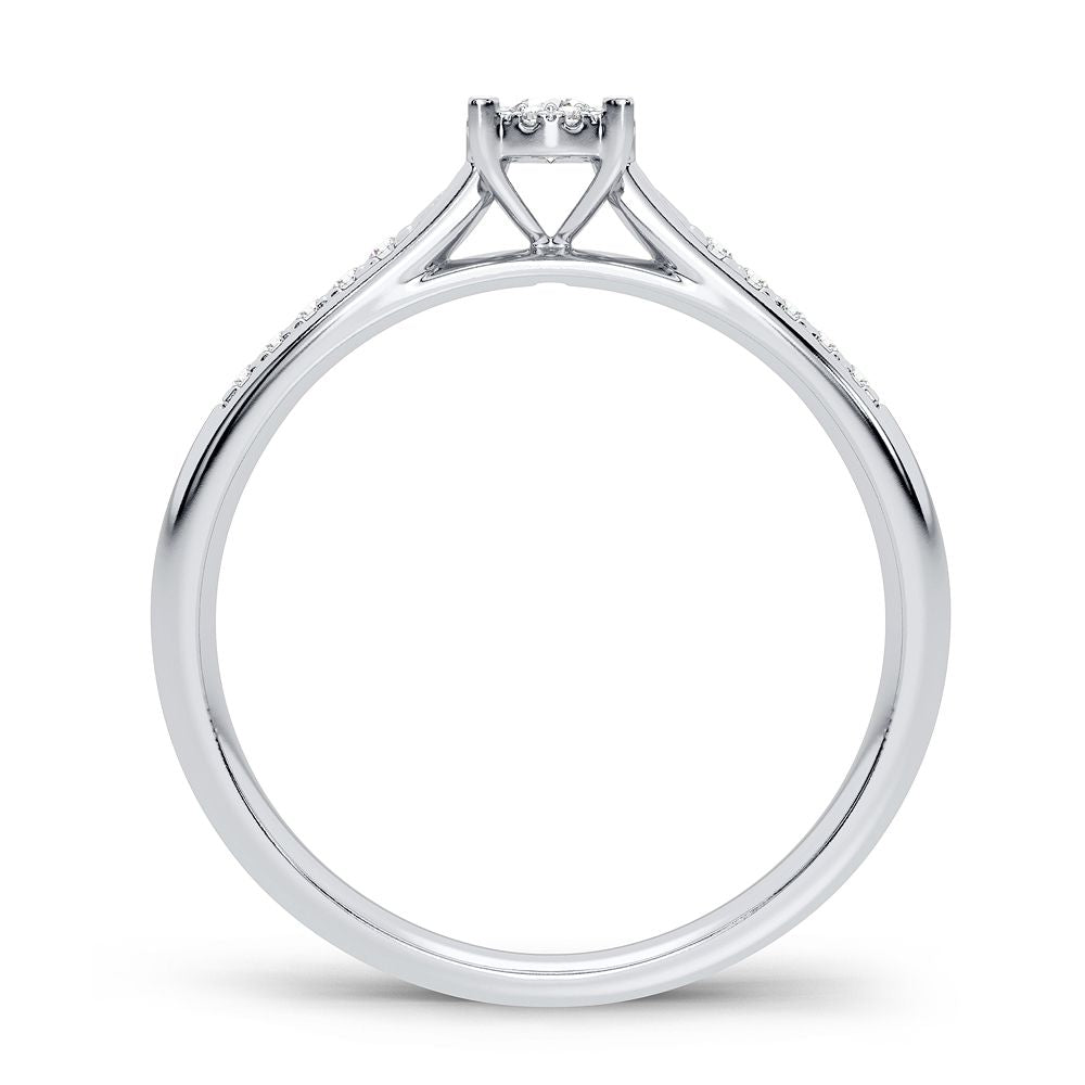 14K 0.15CT Diamond Ring - Picasso Gold & Diamond Jewelry