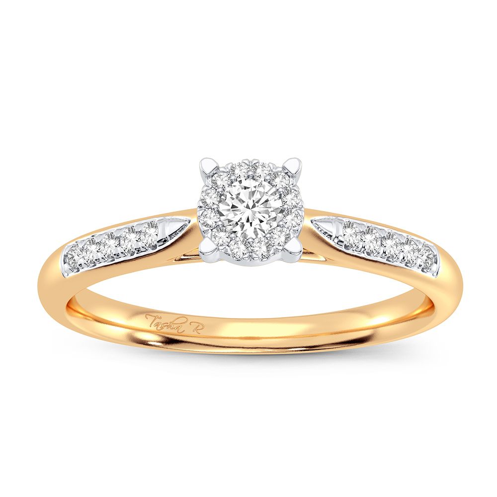14K 0.15CT Diamond Ring - Picasso Gold & Diamond Jewelry