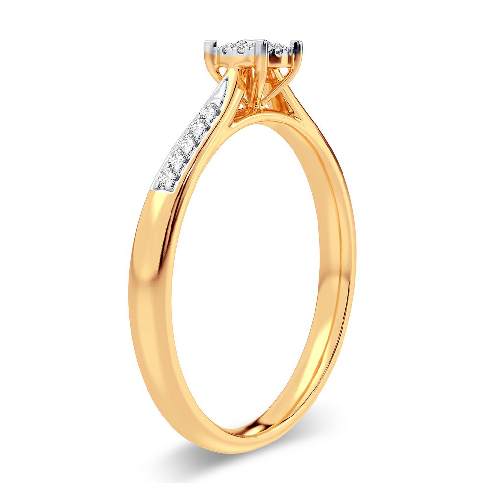 14K 0.15CT Diamond Ring - Picasso Gold & Diamond Jewelry