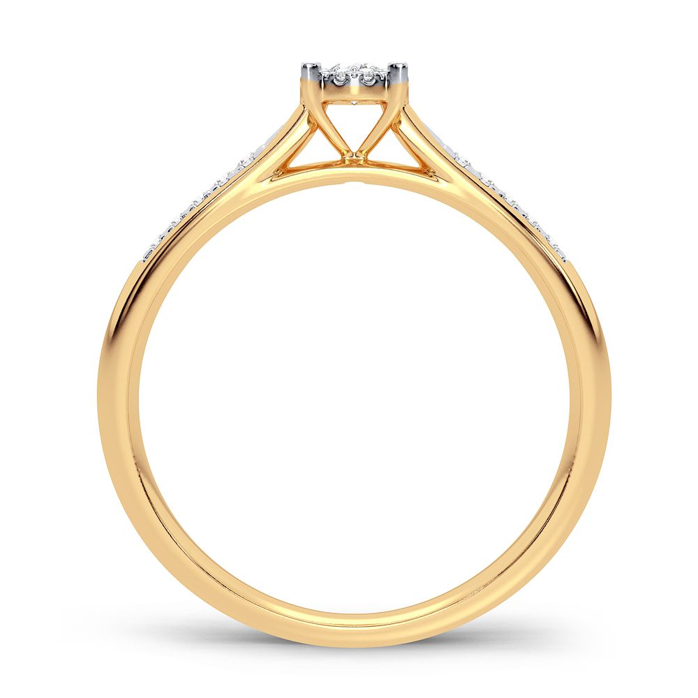 14K 0.15CT Diamond Ring - Picasso Gold & Diamond Jewelry