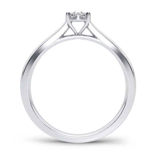 14K 0.10CT Diamond Ring - Picasso Gold & Diamond Jewelry