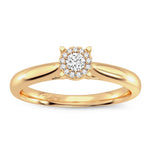 14K 0.10CT Diamond Ring - Picasso Gold & Diamond Jewelry