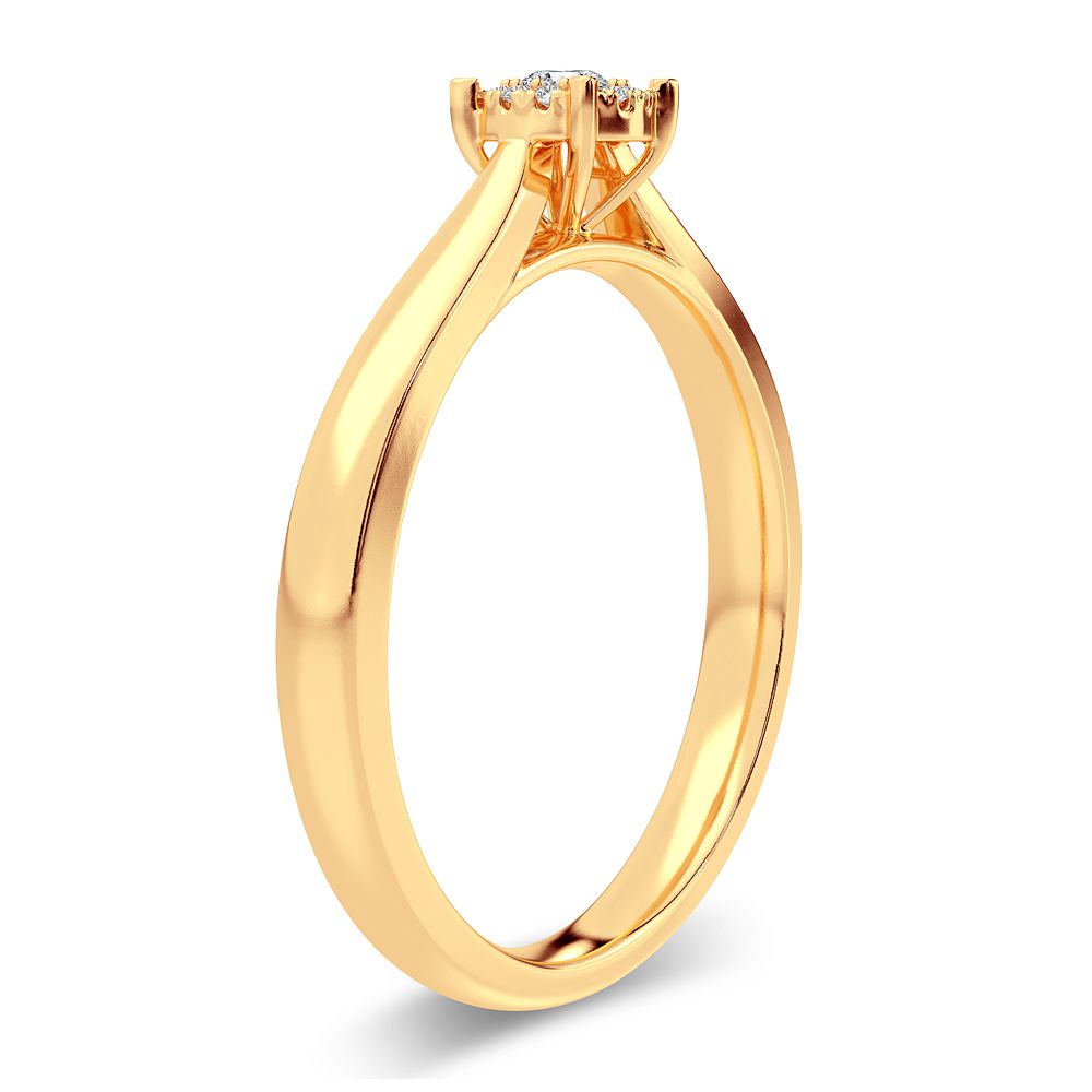 14K 0.10CT Diamond Ring - Picasso Gold & Diamond Jewelry