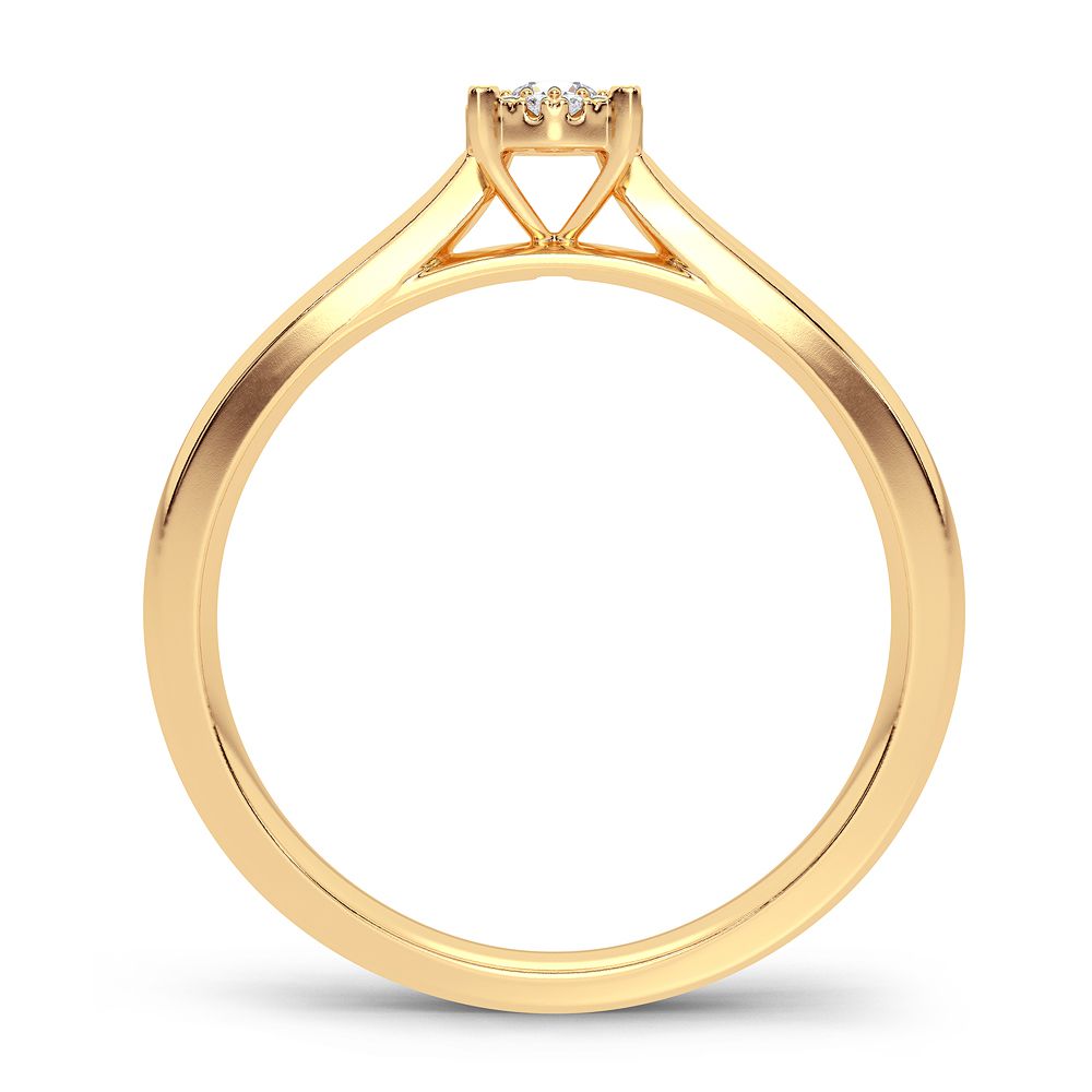 14K 0.10CT Diamond Ring - Picasso Gold & Diamond Jewelry
