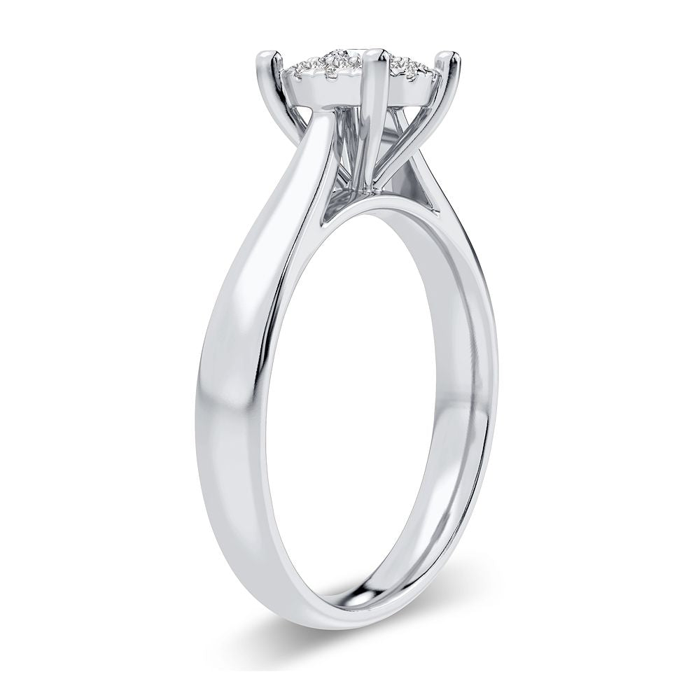 14K 0.25CT Diamond Ring - Picasso Gold & Diamond Jewelry