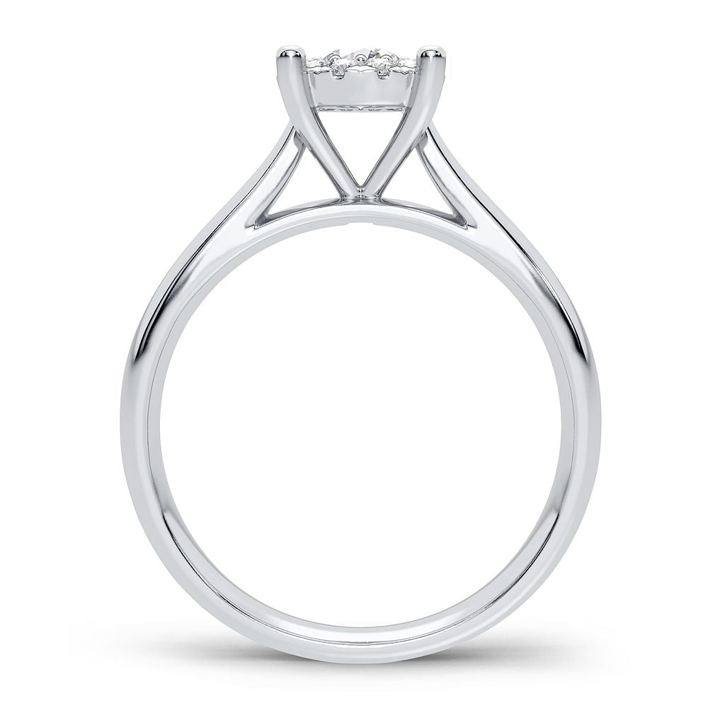 14K 0.25CT Diamond Ring - Picasso Gold & Diamond Jewelry