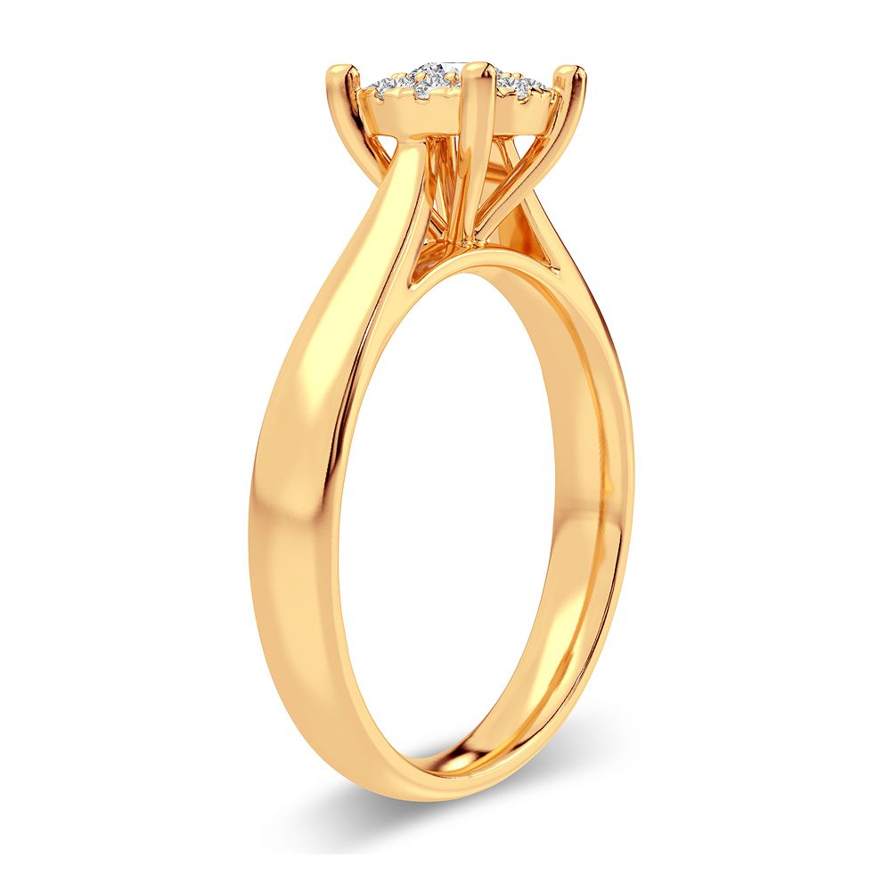 14K 0.25CT Diamond Ring - Picasso Gold & Diamond Jewelry