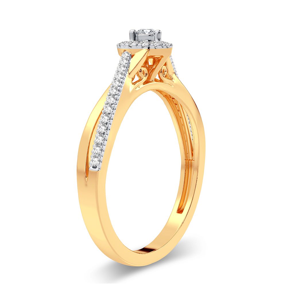 14K 0.20CT Diamond Ring - Picasso Gold & Diamond Jewelry