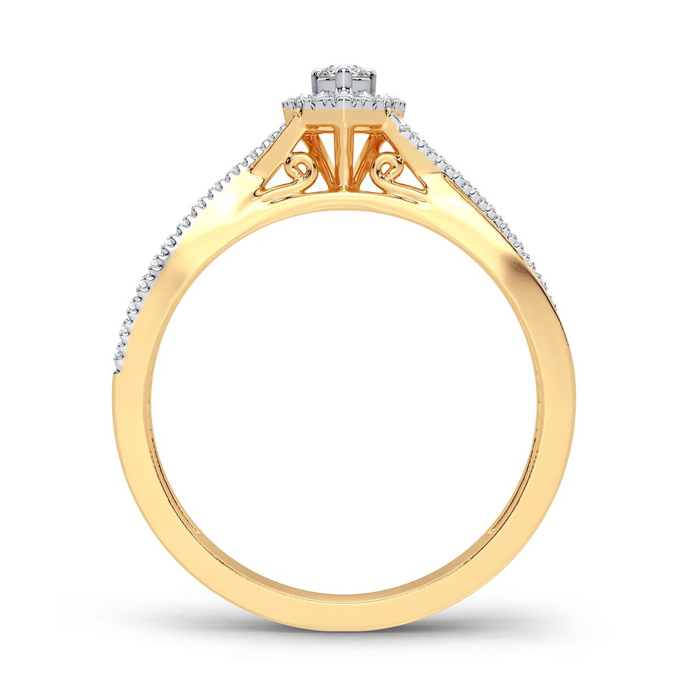 14K 0.20CT Diamond Ring - Picasso Gold & Diamond Jewelry
