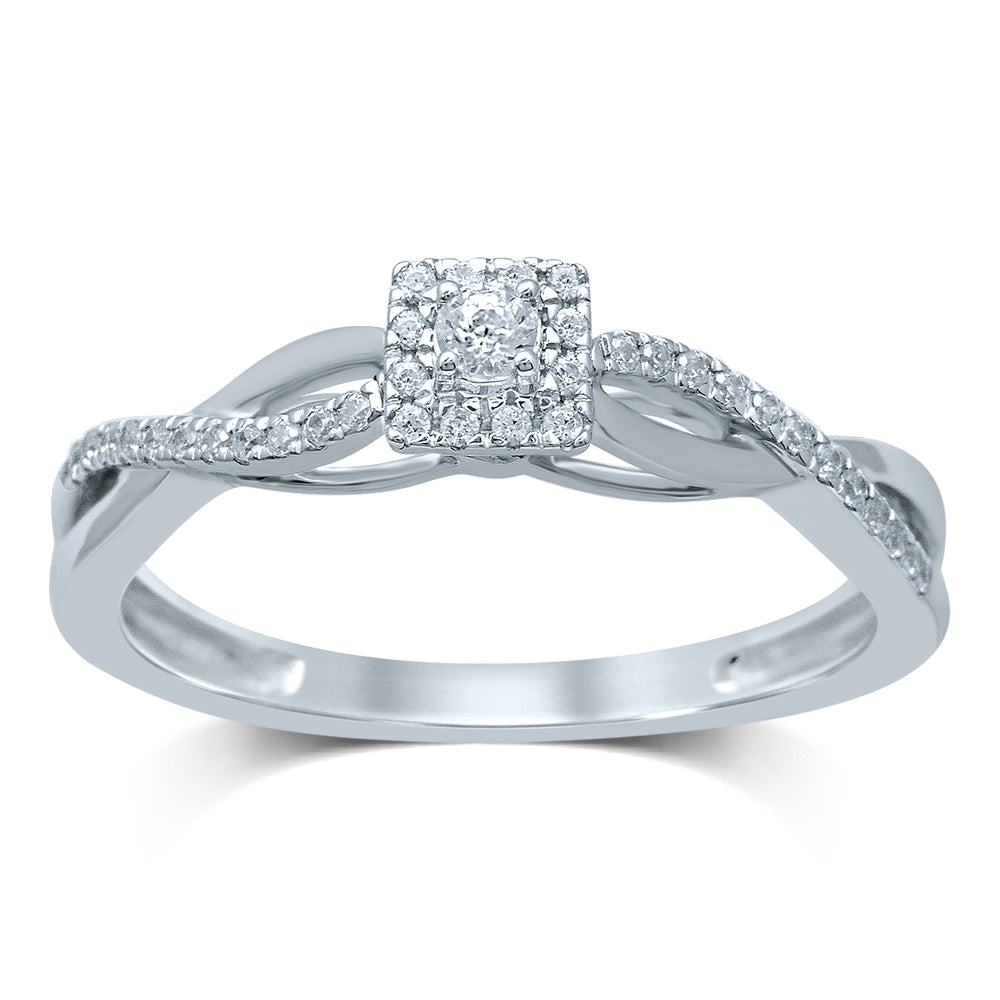14K 0.20CT Diamond RING - Picasso Gold & Diamond Jewelry