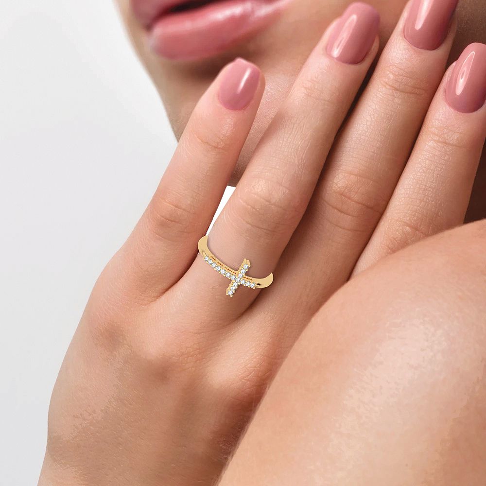 14K 0.11CT DIAMOND RING - Picasso Gold & Diamond Jewelry