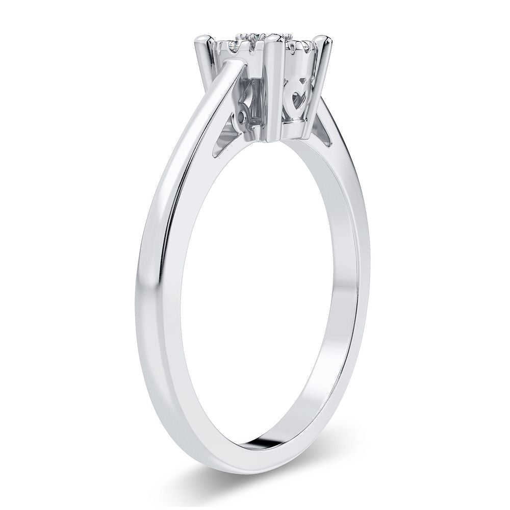 14K 0.14CT Diamond Ring - Picasso Gold & Diamond Jewelry