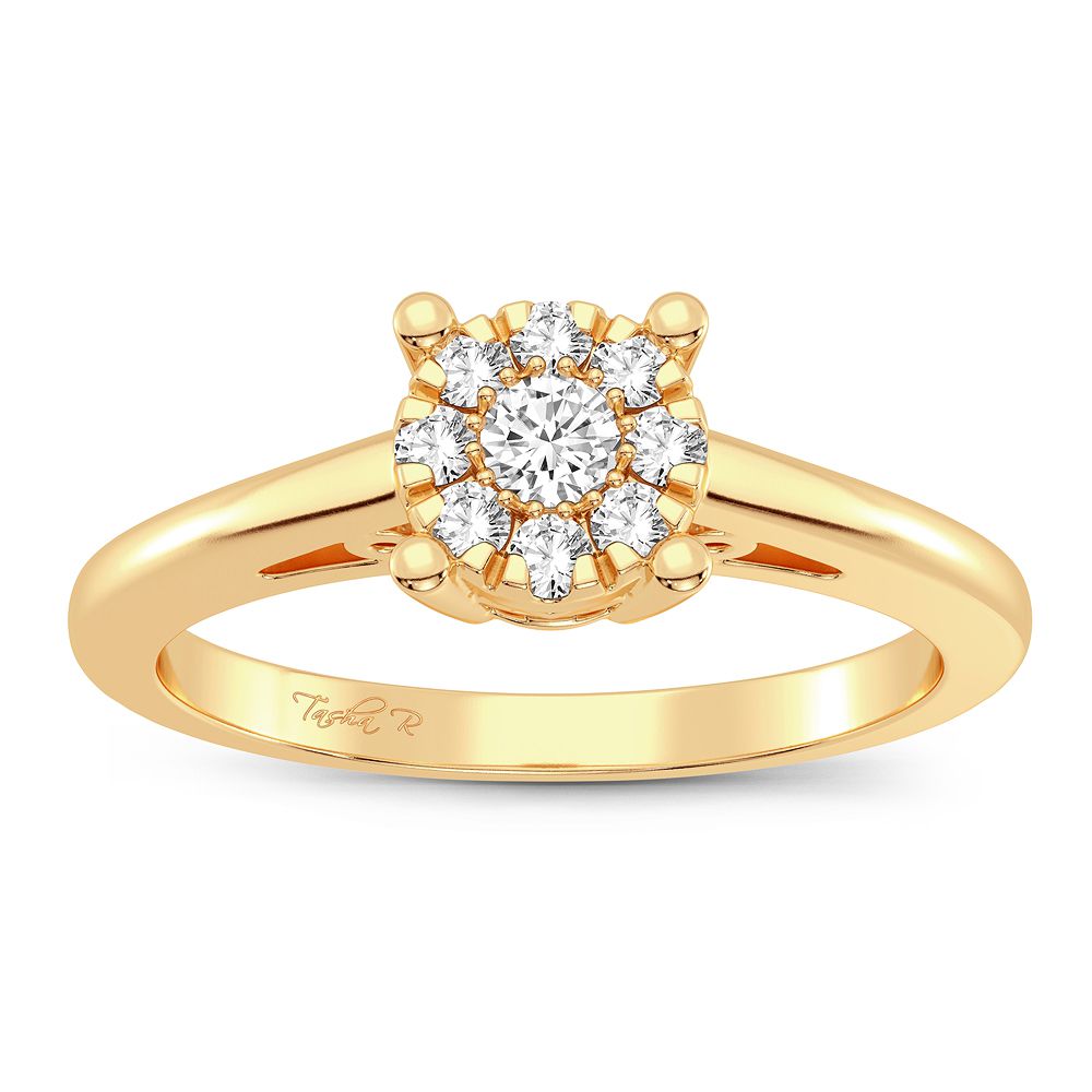 14K 0.14CT Diamond Ring - Picasso Gold & Diamond Jewelry