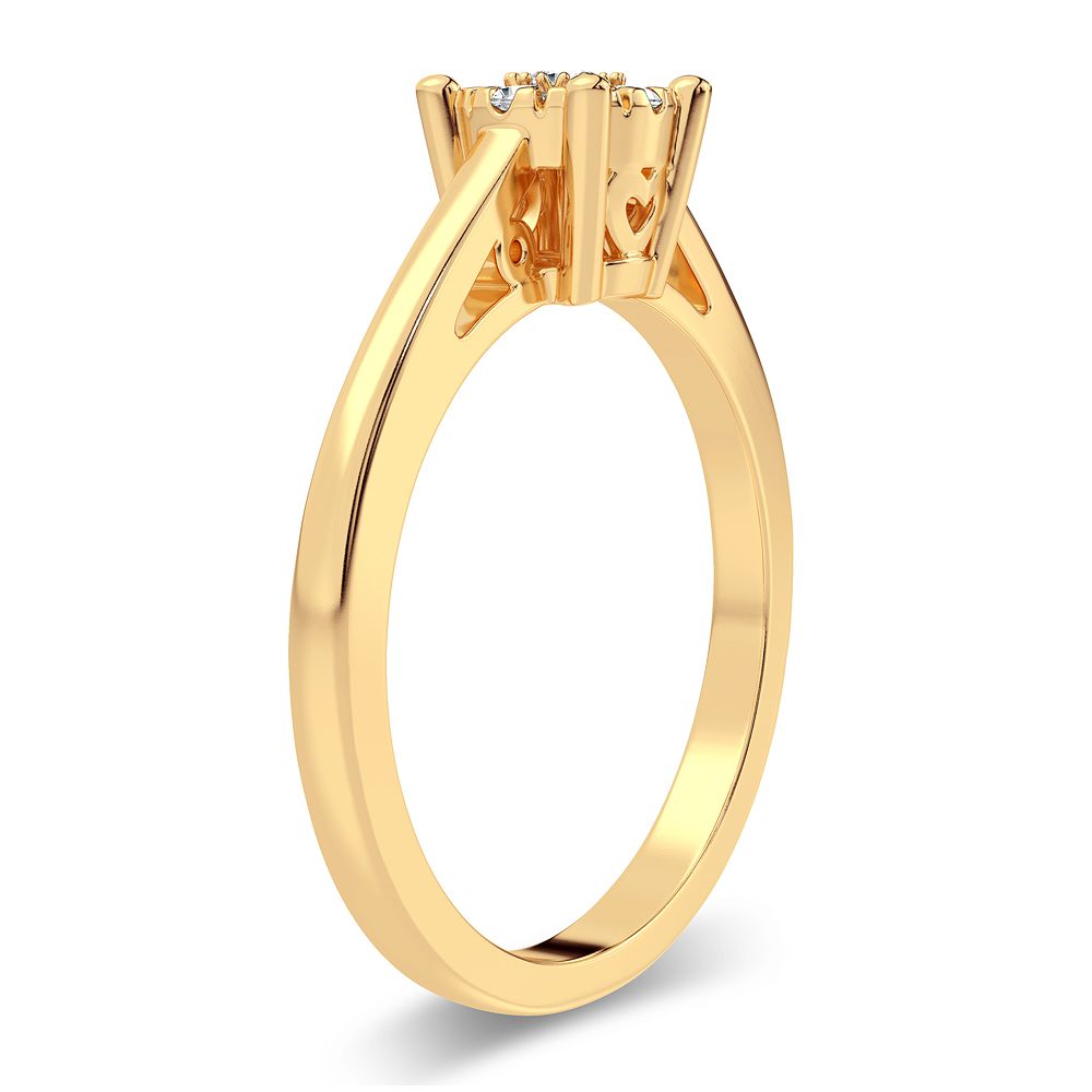 14K 0.14CT Diamond Ring - Picasso Gold & Diamond Jewelry