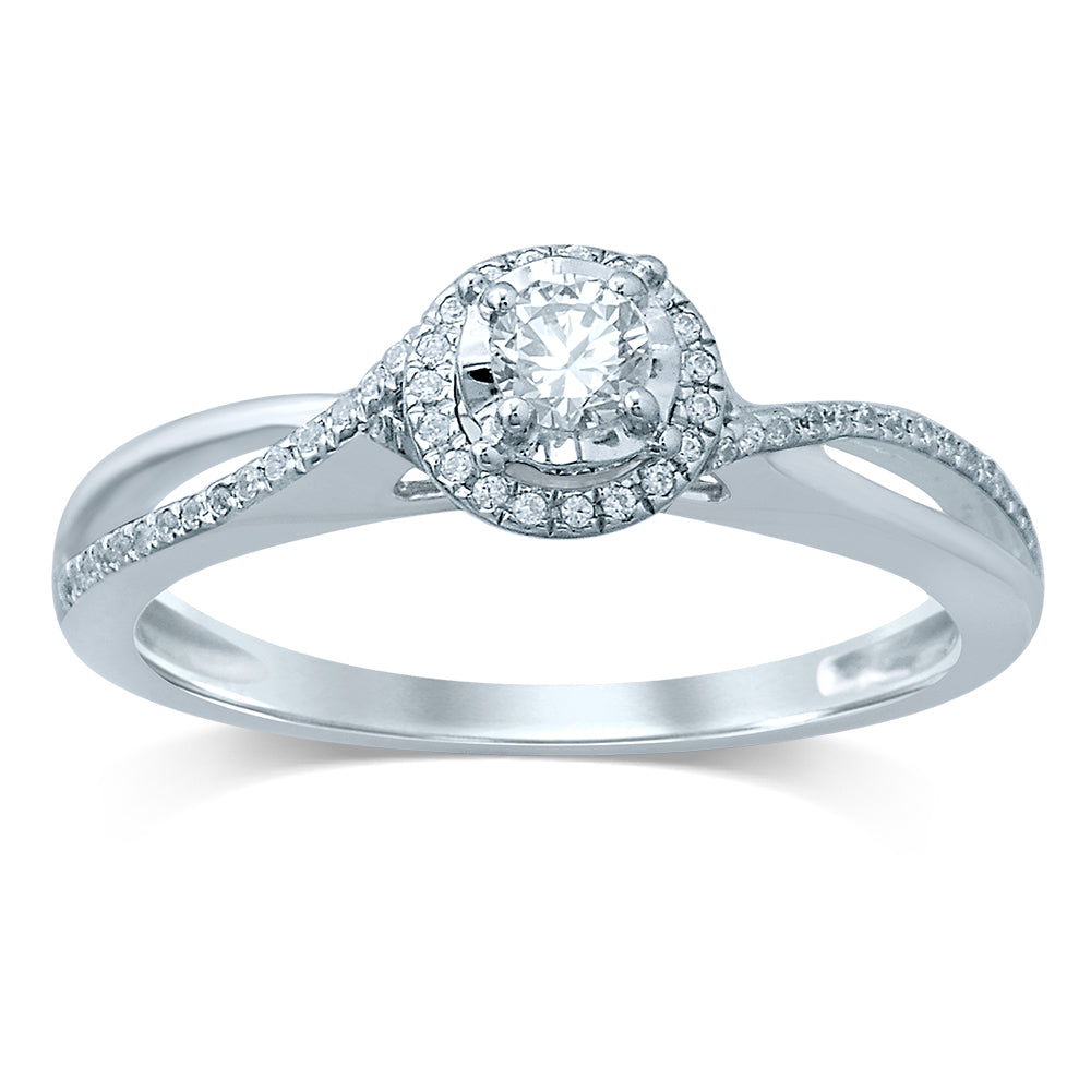 14K 0.25CT Diamond RING - Picasso Gold & Diamond Jewelry