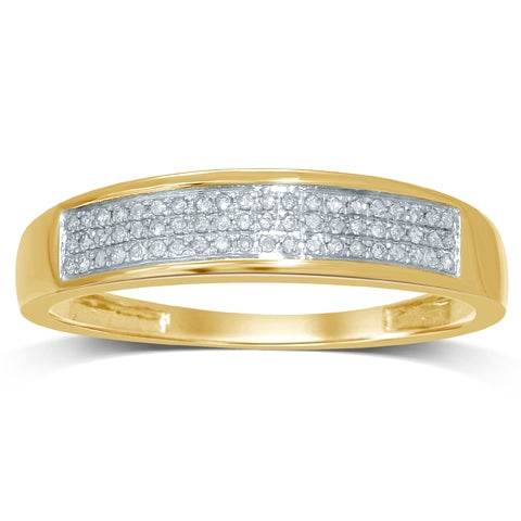 10KT Gold 0.13-0.16CT D-MENS Band: Timeless Elegance for Men - Picasso Gold & Diamond Jewelry