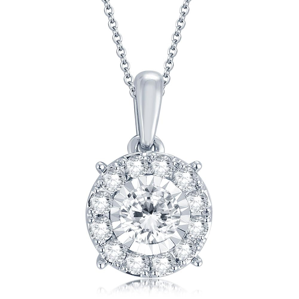 14K 0.50ct Diamond Pendant - Picasso Gold & Diamond Jewelry