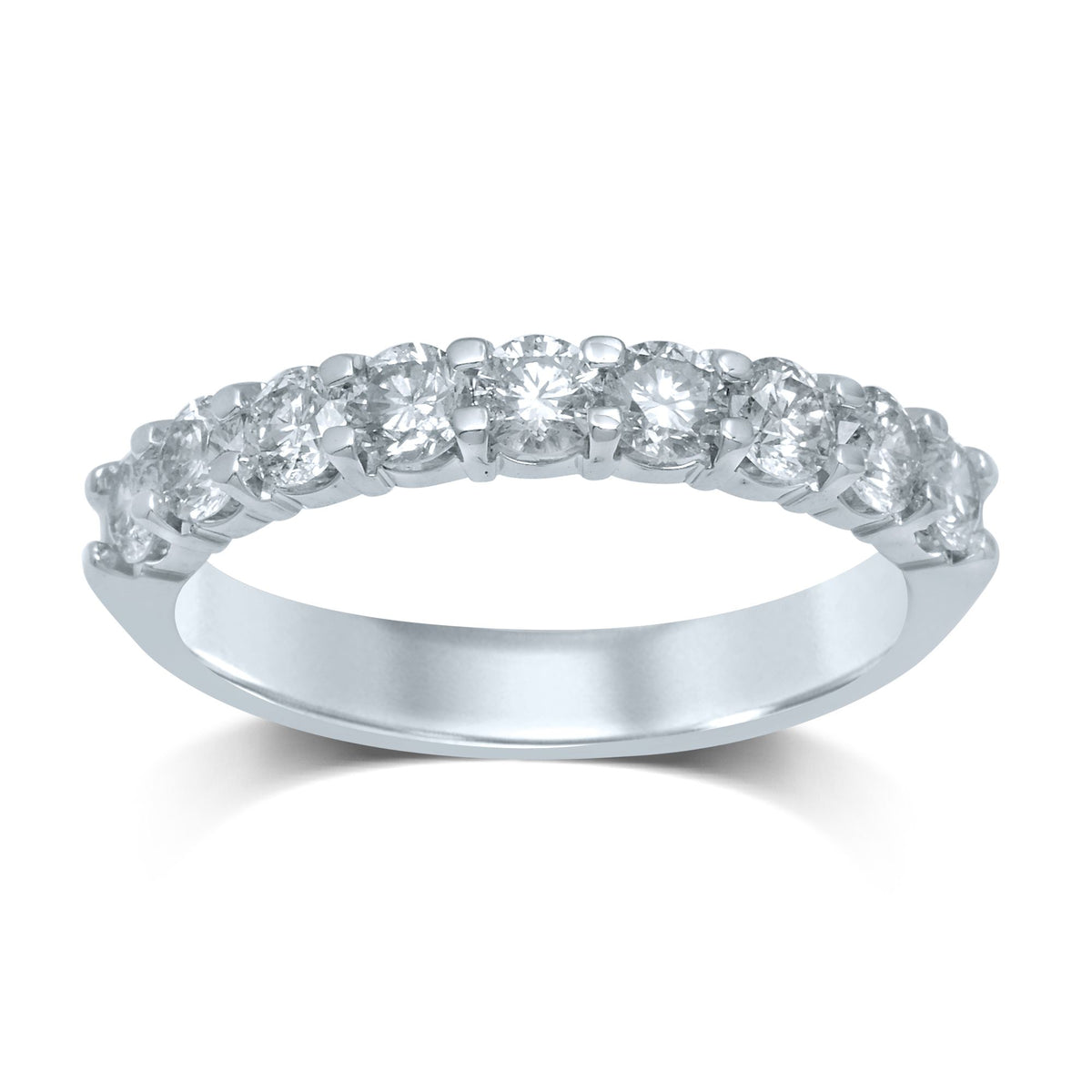 14K 0.10Ct Diamond Ladies  Band - (9 Diamond Stones) - Picasso Gold & Diamond Jewelry