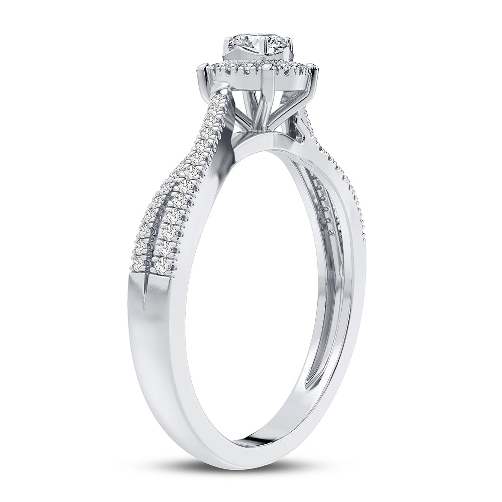 14K 0.25CT Diamond Ring - Picasso Gold & Diamond Jewelry