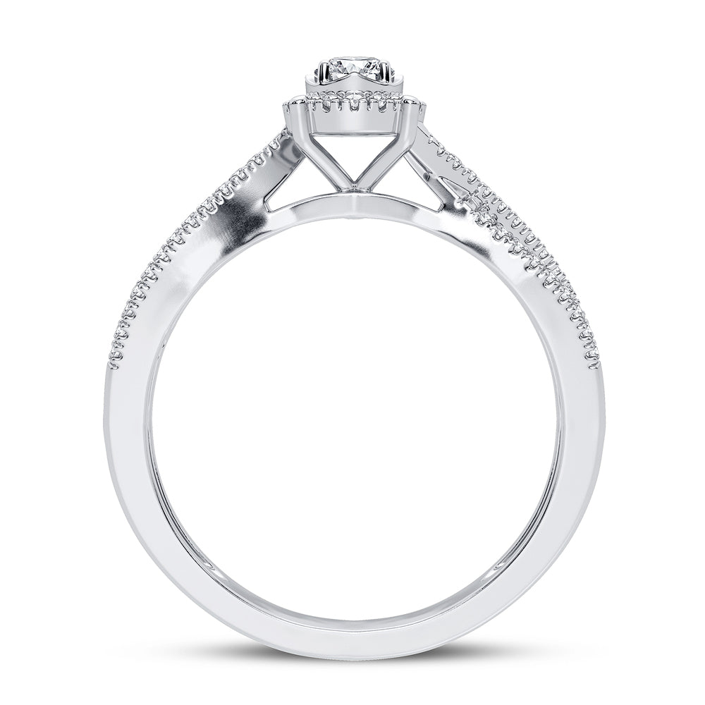 14K 0.25CT Diamond Ring - Picasso Gold & Diamond Jewelry