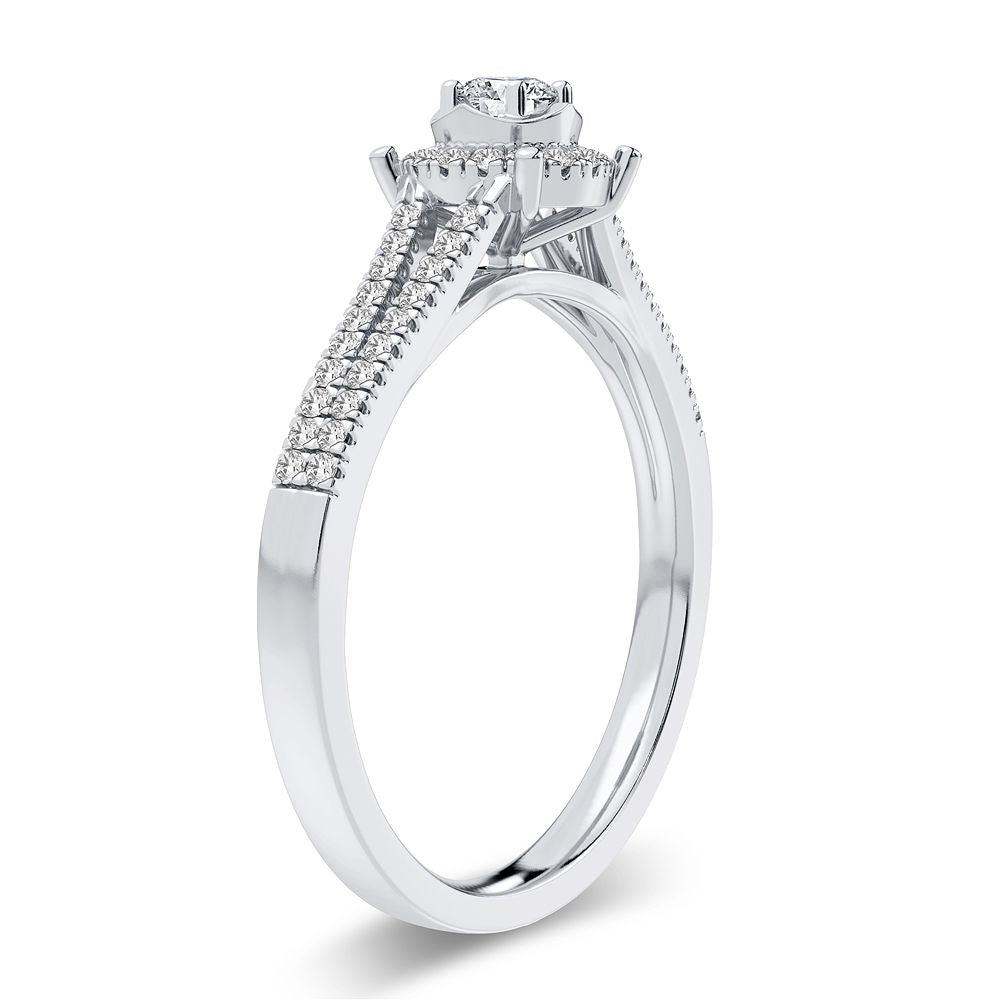 14K 0.25CT Diamond Ring - Picasso Gold & Diamond Jewelry