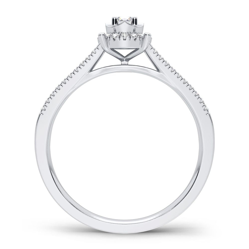 14K 0.25CT Diamond Ring - Picasso Gold & Diamond Jewelry