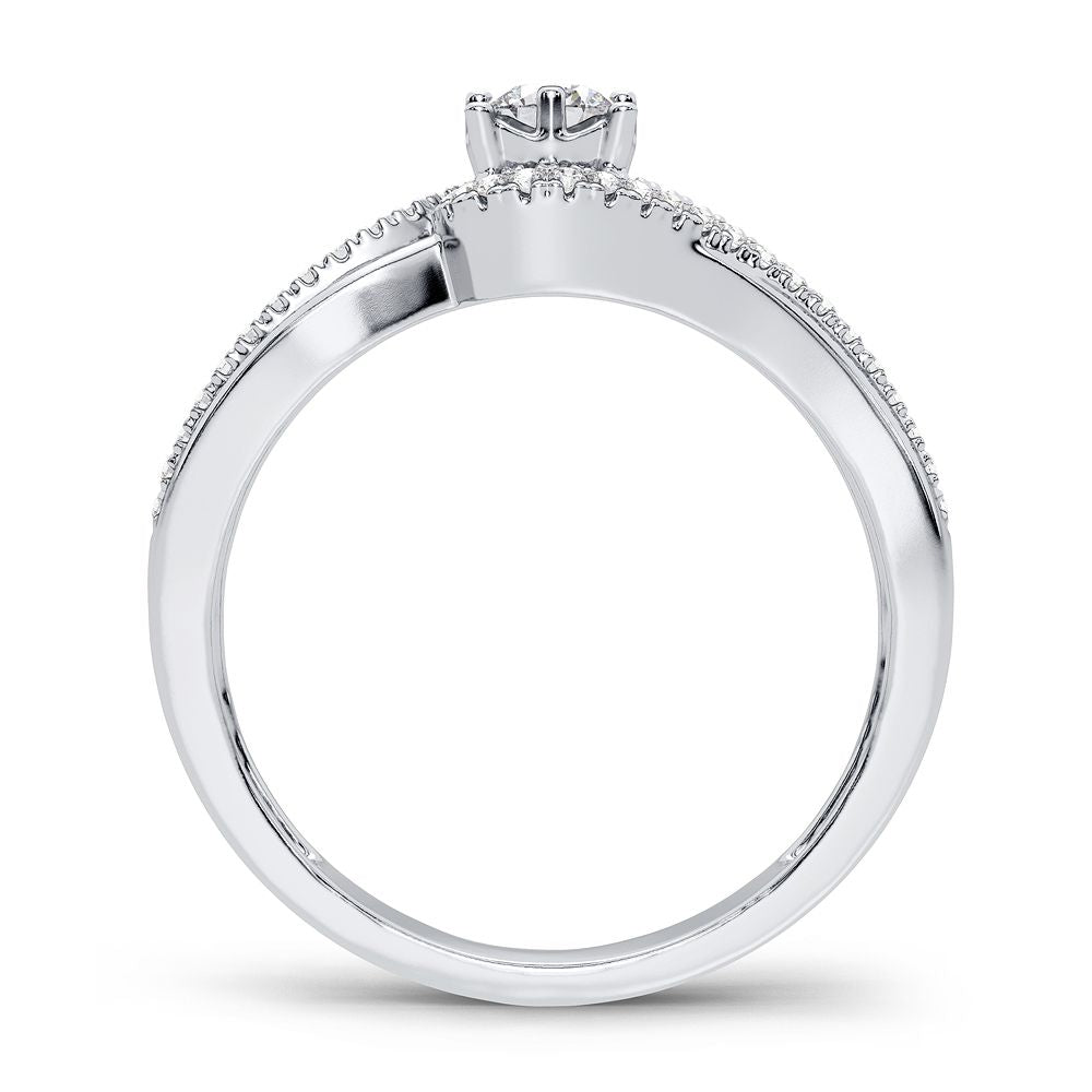 14K 0.20CT Diamond Ring - Picasso Gold & Diamond Jewelry