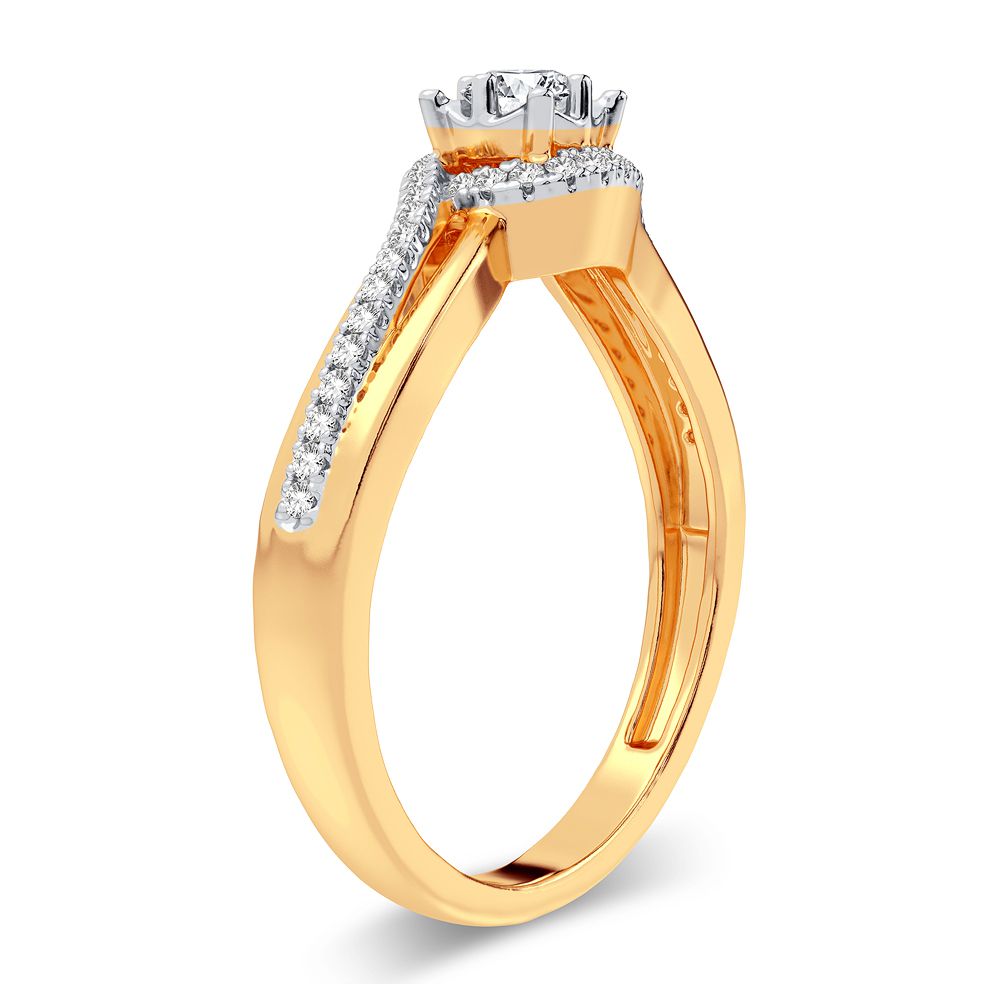 14K 0.20CT Diamond Ring - Picasso Gold & Diamond Jewelry