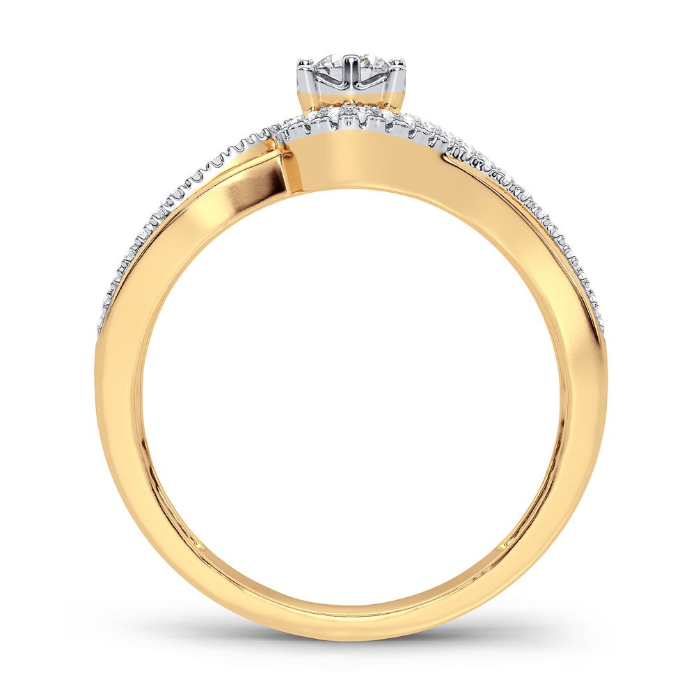 14K 0.20CT Diamond Ring - Picasso Gold & Diamond Jewelry