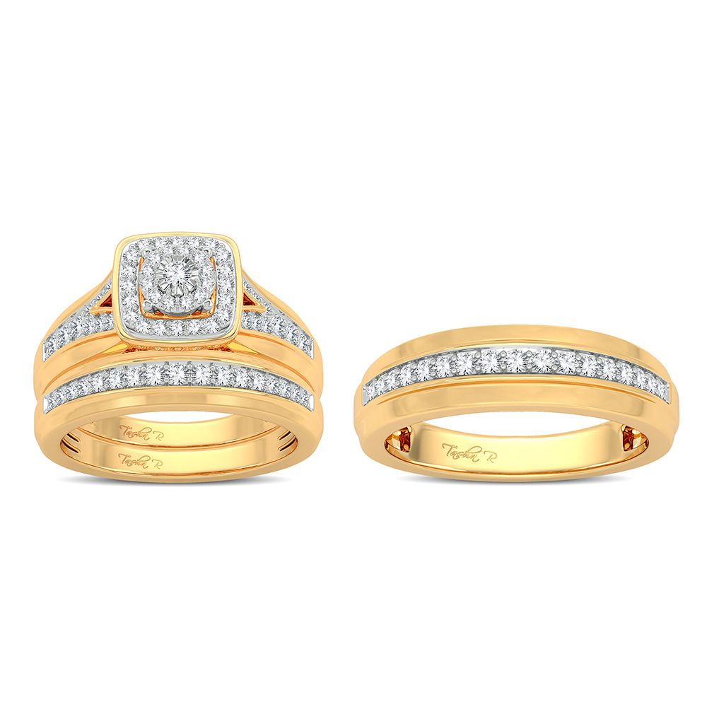 14K 0.68CT Diamond Trio Set - Picasso Gold & Diamond Jewelry