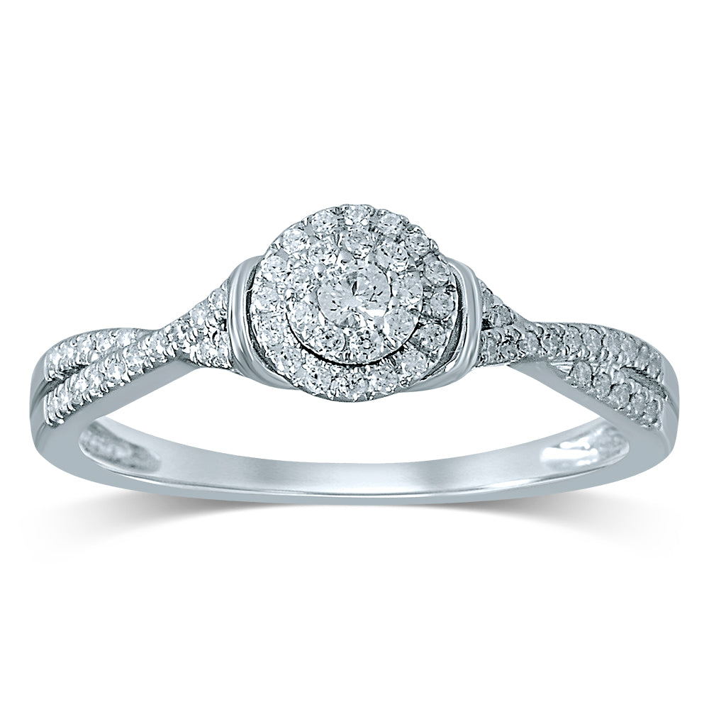 14K 0.25ct Diamond Ring - Picasso Gold & Diamond Jewelry