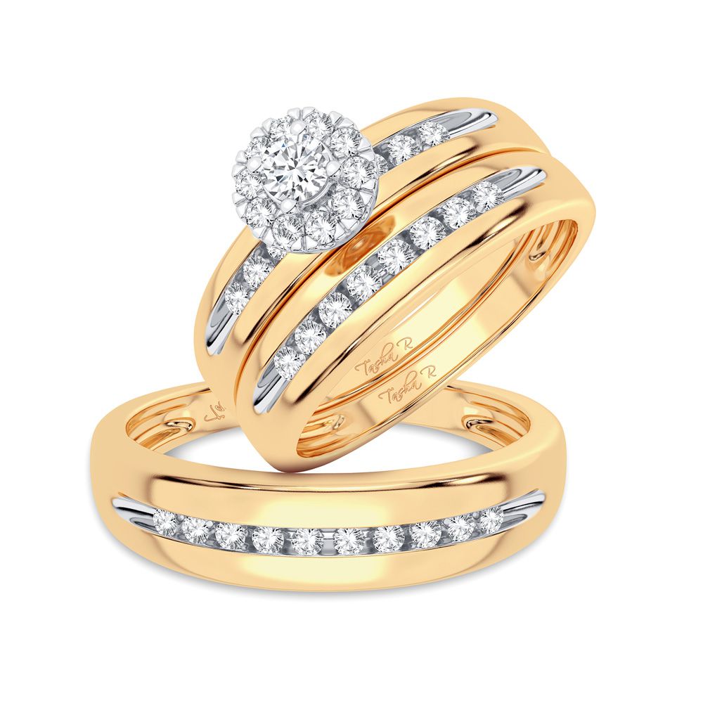 14K 0.30CT Diamond Trio Set - Picasso Gold & Diamond Jewelry