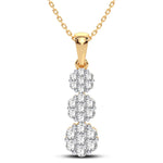 14K 0.75CT Diamond Pendant - Picasso Gold & Diamond Jewelry