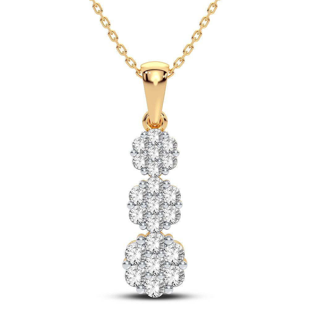 14K 0.75CT Diamond Pendant - Picasso Gold & Diamond Jewelry