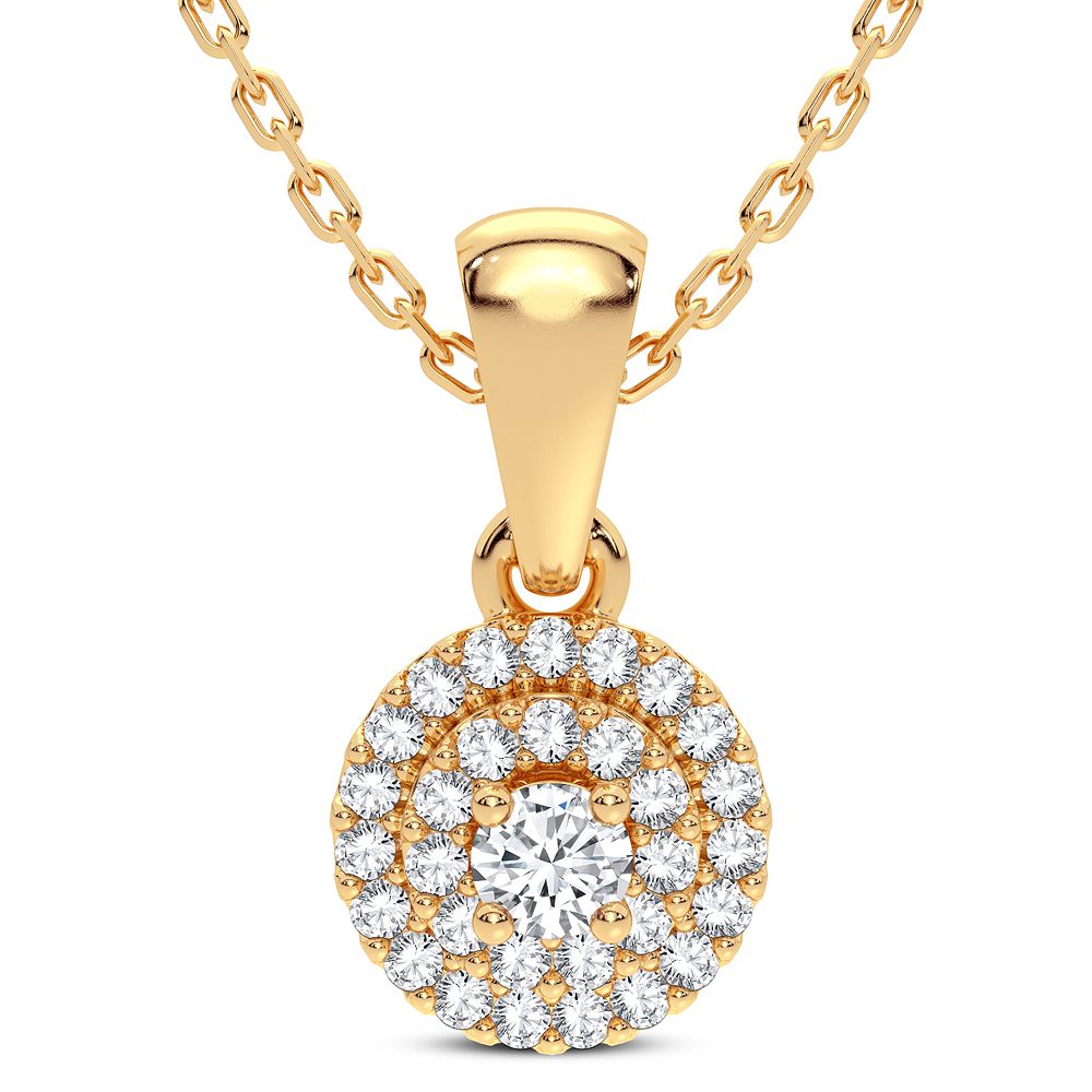 14K 0.15CT DIAMOND PENDANT - Picasso Gold & Diamond Jewelry