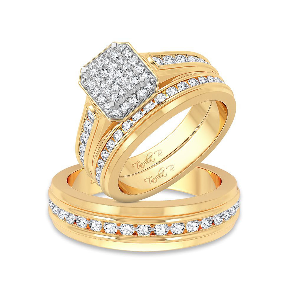 14K 1.42ct Diamond Trio Set - Picasso Gold & Diamond Jewelry
