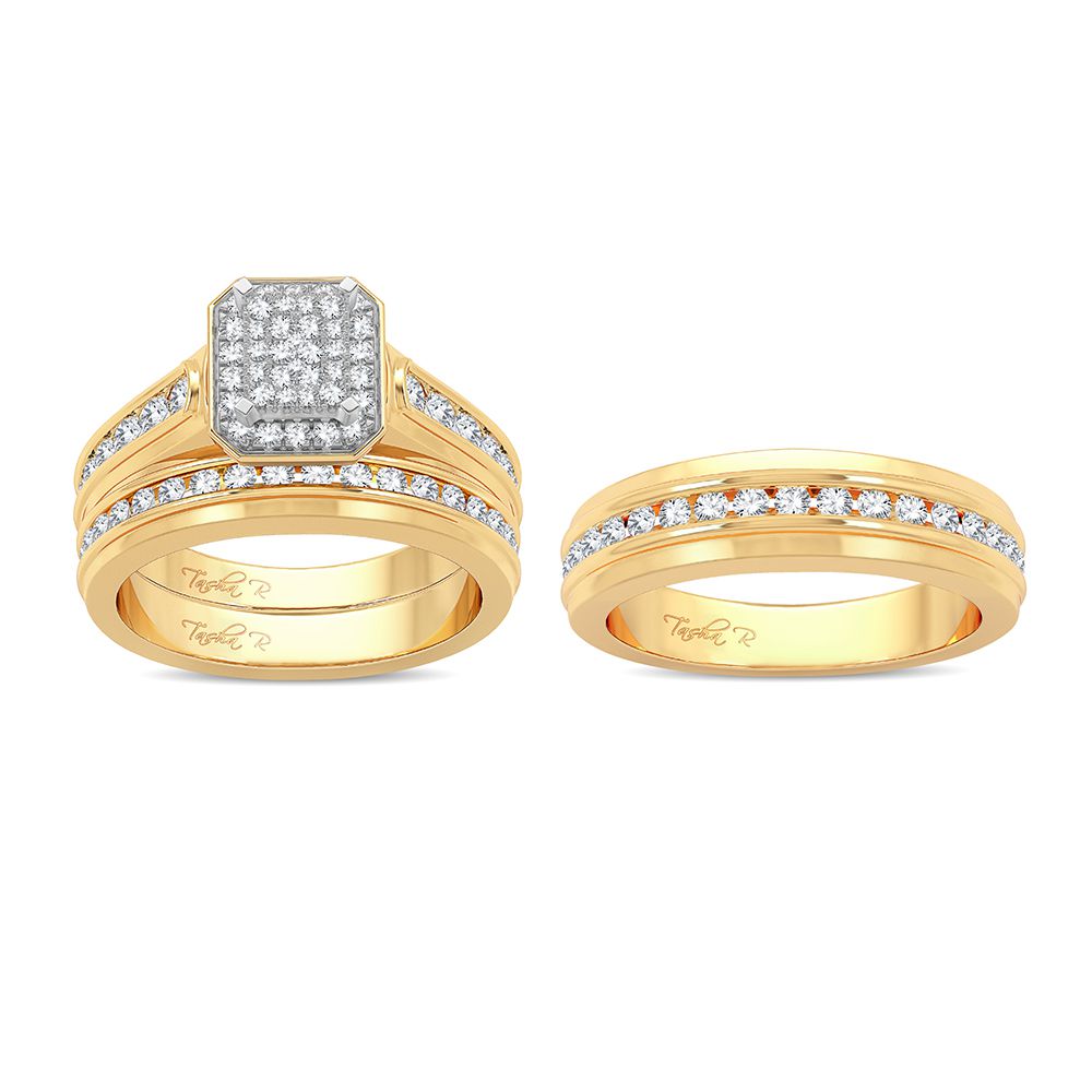 14K 1.42ct Diamond Trio Set - Picasso Gold & Diamond Jewelry