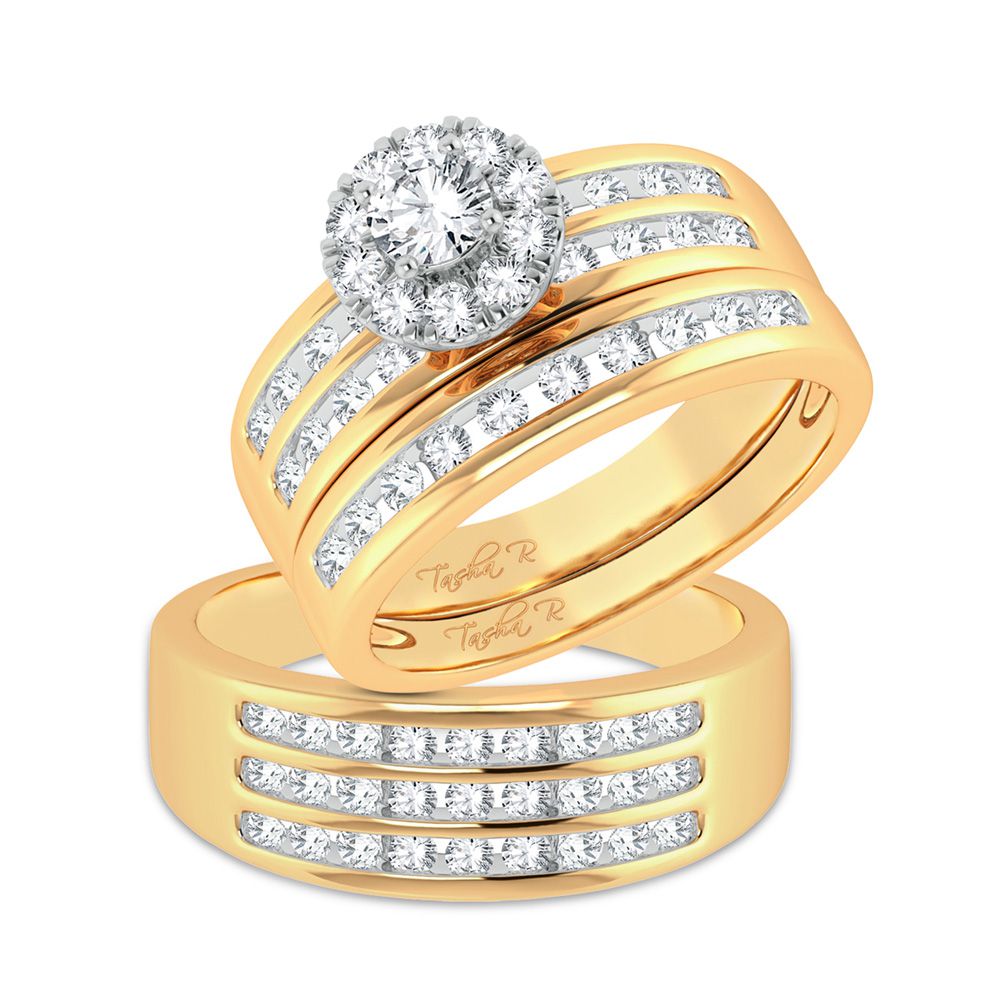 14K 1.62ct Diamond Trio Set - Picasso Gold & Diamond Jewelry