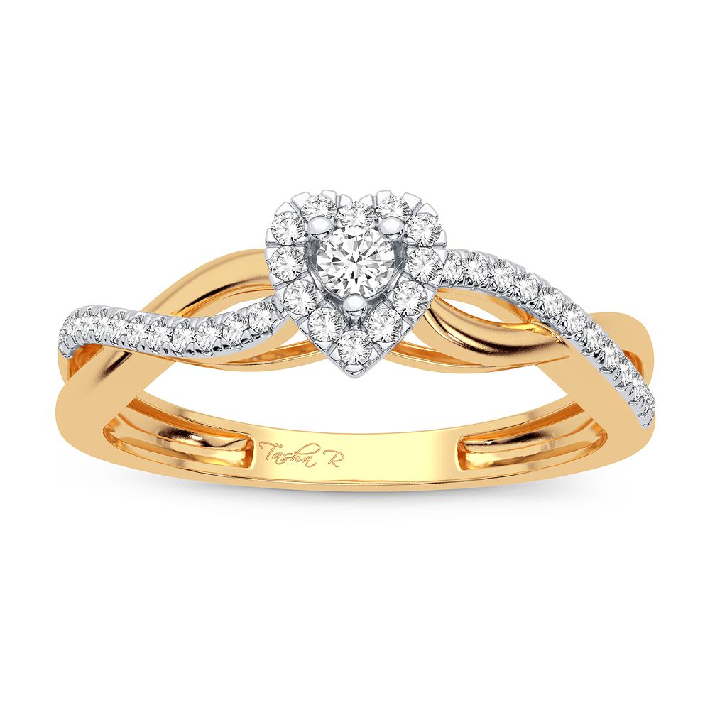 14K 0.20CT Diamond Ring - Picasso Gold & Diamond Jewelry