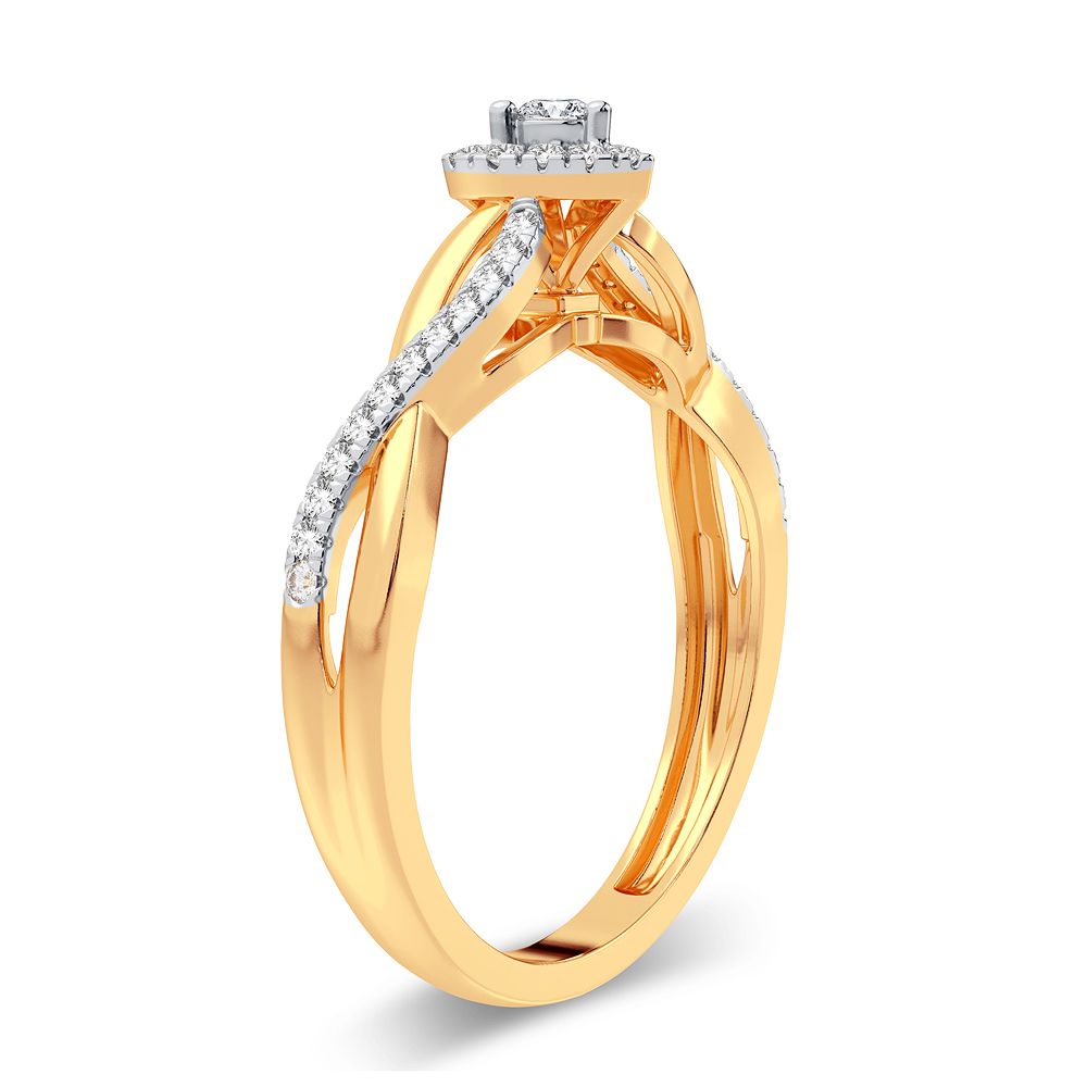 14K 0.20CT Diamond Ring - Picasso Gold & Diamond Jewelry